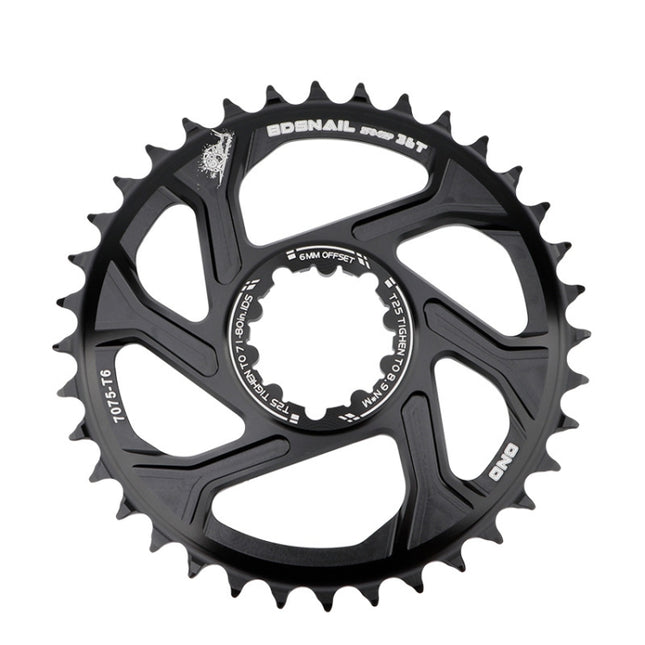 BDSNAIL Mountain Bike Single Disk GXP Direct-Shaped Integrated Disk Positive And Negative Tooth Disc, Colour: 36T (Black)-garmade.com