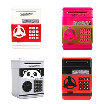 Password Safe Deposit Box Children Automatic Savings ATM Machine Toy, Colour: Reddish Black-garmade.com