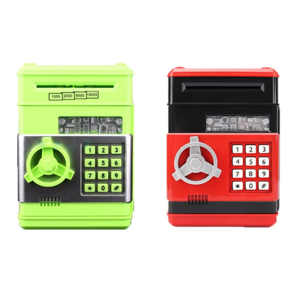 Password Safe Deposit Box Children Automatic Savings ATM Machine Toy, Colour: Green-garmade.com