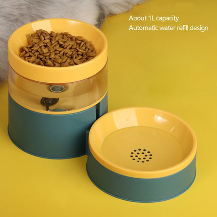 DT331 Automatic Feeder Pet Bowl Increased High Protect Neck Water Dispenser Dual-Purpose Food Bowl(Red)-garmade.com