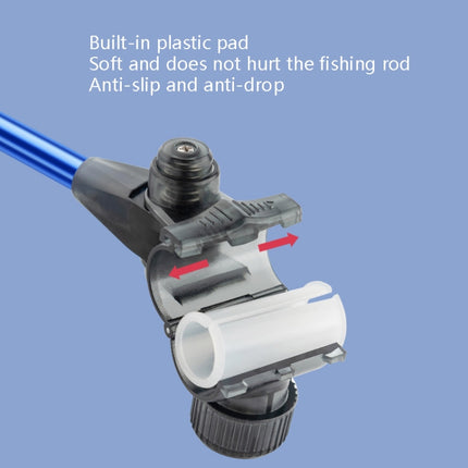2 PCS Quick Release Bracket Rear-Hanging Fishing Rod Antenna Pole(Blue)-garmade.com