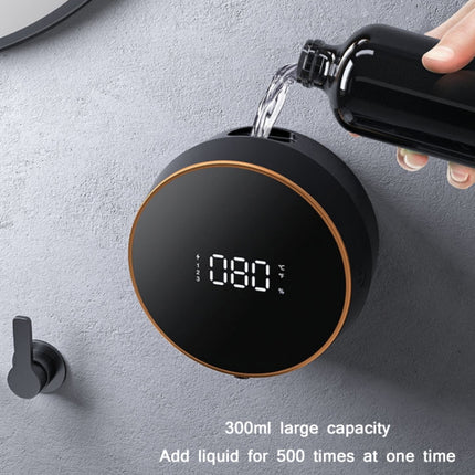 W1 Wall-Mounted Smart Infrared Sensor USB Charging Foam Soap Dispenser(Black)-garmade.com