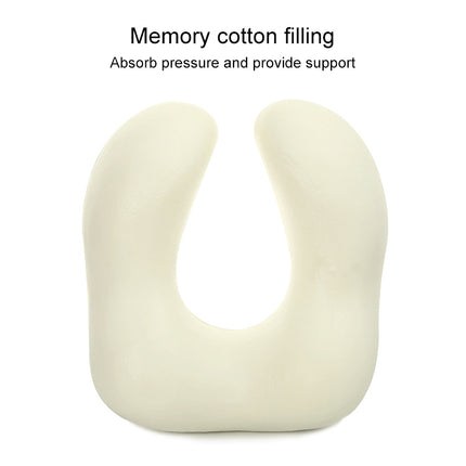 Magnetic Memory Foam U-shaped Pillow Suitable for Travel Solid Pillows(Navy blue)-garmade.com