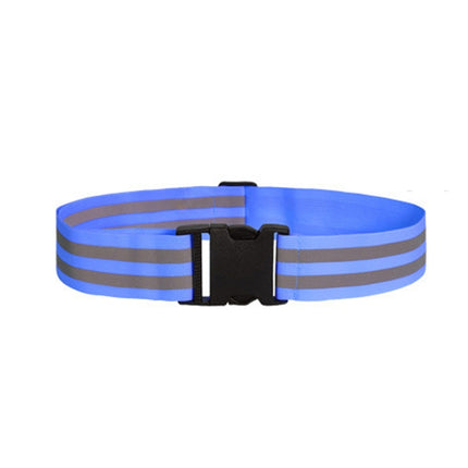3 PCS Outdoor Adjustable Night Running And Cycling Reflective Waistband, Specification: 5cm Width(Blue)-garmade.com