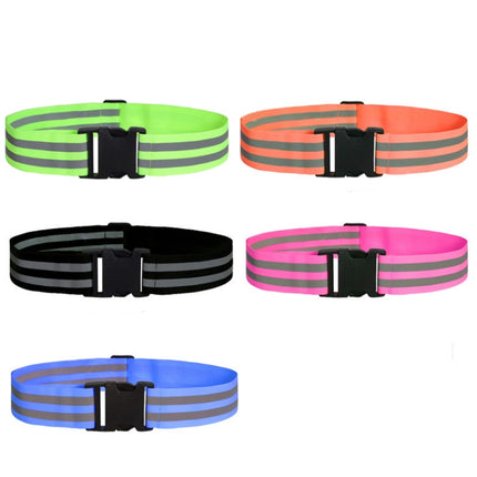 3 PCS Outdoor Adjustable Night Running And Cycling Reflective Waistband, Specification: 5cm Width(Blue)-garmade.com