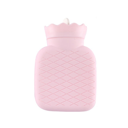 Winter Silicone Hand Warmer Cartoon Cute Water Injection Warm Water Bag, Colour: Pink Square-garmade.com