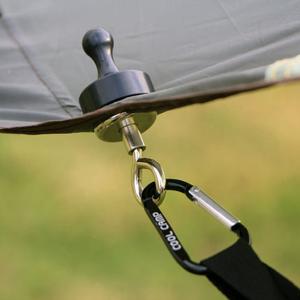 COOL CAMP Outdoor Camping Hook Strong Magnet Hanger Camping Canopy Tent Light Lanyard Holder(Black)-garmade.com