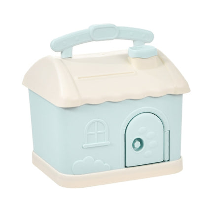 Children Cartoon Desired Storage Piggy Bank(Small House Blue)-garmade.com