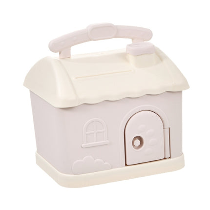 Children Cartoon Desired Storage Piggy Bank(Small House Pink)-garmade.com