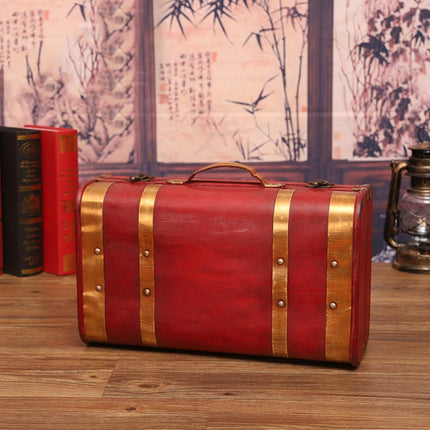Wooden Portable Certificate Sundries Storage Box Photo Studio Shooting Props，Specification： 1622-01 Red Phnom Penh Small-garmade.com