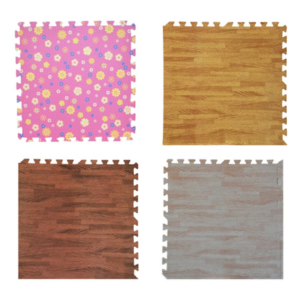 10 PCS Children Bedroom Household Foam Stitching Crawling Floor Non-Slip Mat, Size: 30x30x1.2cm(Pink Sun Flower)-garmade.com