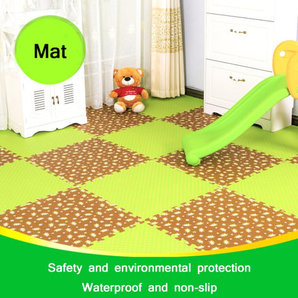 10 PCS Children Bedroom Household Foam Stitching Crawling Floor Non-Slip Mat, Size: 30x30x1.2cm(Green Dots)-garmade.com