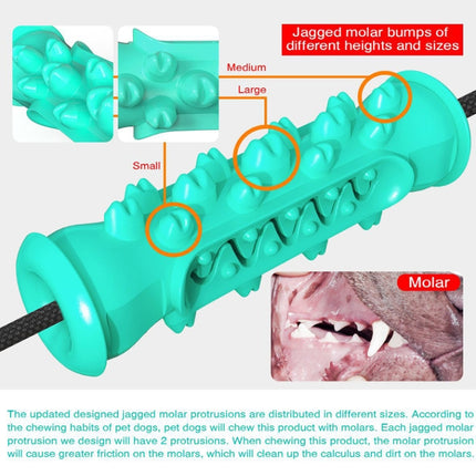 Dog Toy Double Suction Cup Pull Rope Molar Teeth Bite-Resistant Tooth Cleaning Stick Pet Supplies(Lake Blue)-garmade.com