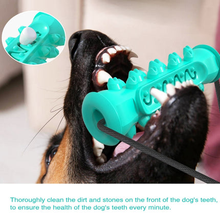 Dog Toy Double Suction Cup Pull Rope Molar Teeth Bite-Resistant Tooth Cleaning Stick Pet Supplies(Lake Blue)-garmade.com