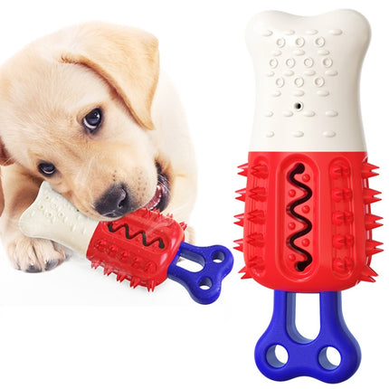 Dog Molars Teeth Stick Chewing Dog Toothbrush To Cool Down Popsicle Toy( Blue)-garmade.com
