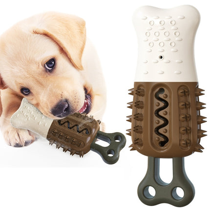 Dog Molars Teeth Stick Chewing Dog Toothbrush To Cool Down Popsicle Toy(Chocolate Color)-garmade.com