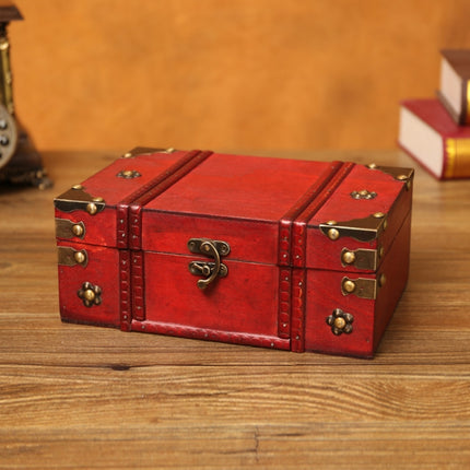 Antique Distressed Cosmetic Storage Box Dressing Table Props For Shooting Scenes，Specification： 6281-01-garmade.com