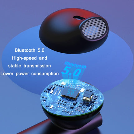 T13 TWS Digital Display Wireless In-Ear Sports Bluetooth Earphones Support Touch Control(Black)-garmade.com