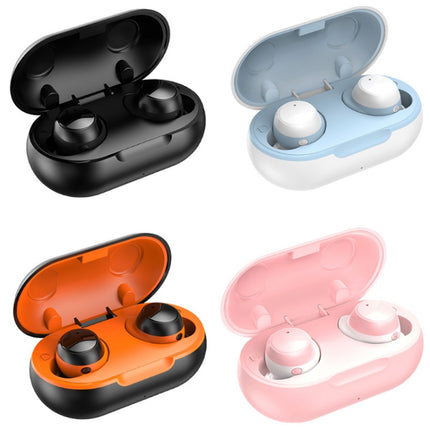 TWS-22 Bluetooth 5.0 In-Ear Sports Waterproof Noise Cancelling Touch Control Mini Headphones(White)-garmade.com