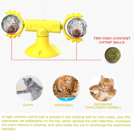 Cat Turntable Funny Cat Stick Toy Pet Supplies(Green)-garmade.com