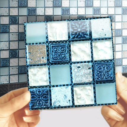 20 PCS / Set Kitchen Stove Oil-Proof Sticker Ceramic Tile Decoration Self-Adhesive Wall Sticker, Specification: Optical Film(MSK003)-garmade.com