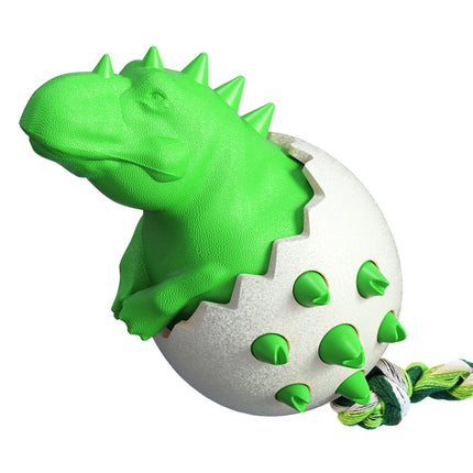 Dinosaur Egg Dog Molar Stick Resistant To Biting Dog Toothbrush Pet Supplies(Green)-garmade.com