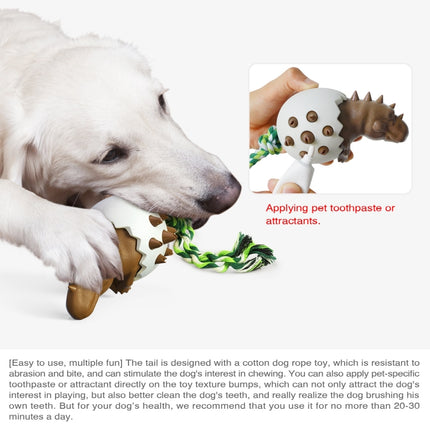 Dinosaur Egg Dog Molar Stick Resistant To Biting Dog Toothbrush Pet Supplies(Yellow)-garmade.com