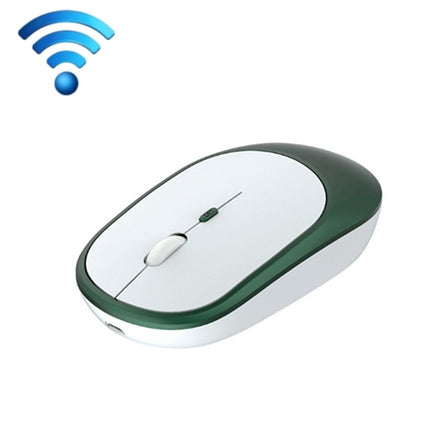 M030 4 Keys 1600DPI Laptop Office Mute Mouse, Style: Wireless (Ink Green)-garmade.com