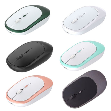 M030 4 Keys 1600DPI Laptop Office Mute Mouse, Style: Wireless (Ink Green)-garmade.com