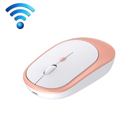 M030 4 Keys 1600DPI Laptop Office Mute Mouse, Style: Wireless (Pink)-garmade.com