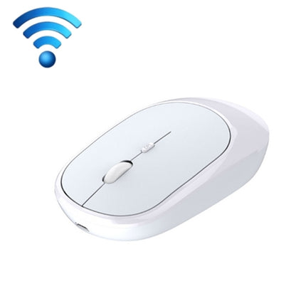 M030 4 Keys 1600DPI Laptop Office Mute Mouse, Style: Wireless (White)-garmade.com