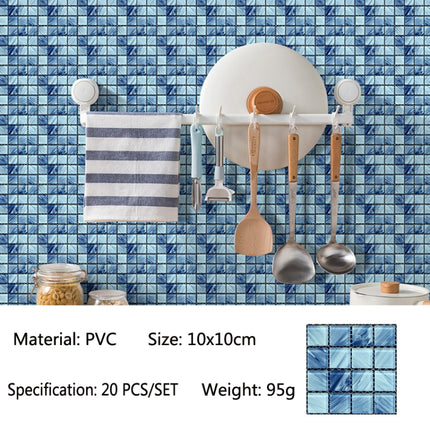 20 PCS / Set 3D Wall Stickers Bathroom Kitchen Waterproof And Oil-Proof Self-Adhesive Wallpaper Tile Stickers(MSK-013)-garmade.com