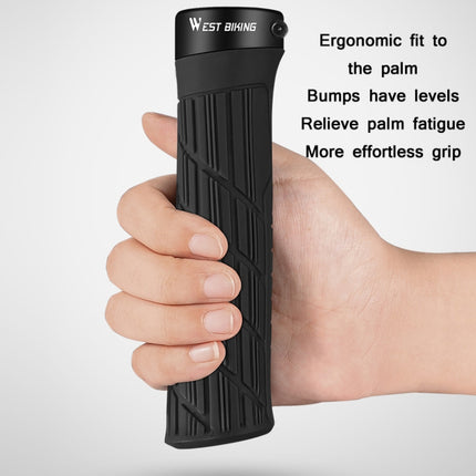 WEST BIKING Bicycle Anti-Skid And Shock-Absorbing Comfortable Grip Cover(Ink)-garmade.com