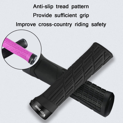 WEST BIKING Bicycle Anti-Skid And Shock-Absorbing Comfortable Grip Cover(Rose Red)-garmade.com
