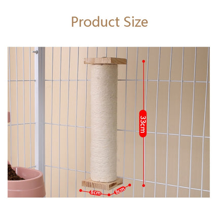 JMZ-1 Wear-Resistant Grinding Claw Toys Cat Cage Anti-Boring Toy, Specification: Hemp Rope Type-garmade.com