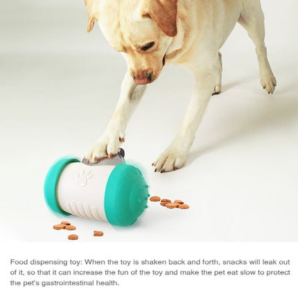 Tumbler Puzzle Slow Food Leakage Food Ball Without Electric Pet Dog Toys(Black)-garmade.com