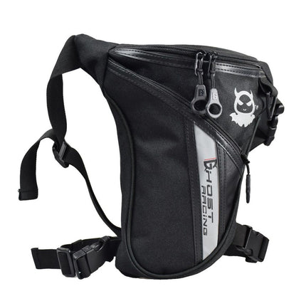 GHOST RACING GR-TB05 Motorcycle Leg Bag Knight Waist Bag Sports Outdoor Bag(Black)-garmade.com