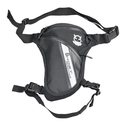 GHOST RACING GR-TB05 Motorcycle Leg Bag Knight Waist Bag Sports Outdoor Bag(Black)-garmade.com