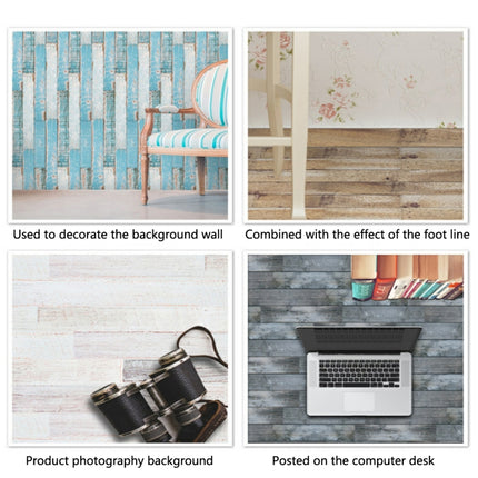 PVC Wood Grain Wall Stickers Bedroom Waterproof Wood Board Stickers Living Room Self-Adhesive Non-Slip Floor Stickers, Specification: Twill Style(MBT009)-garmade.com