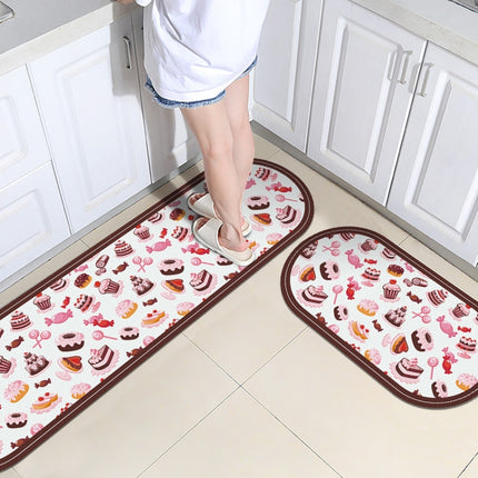 PVC Kitchen Non-Slip Floor Stickers Thickened Stickers Household Waterproof Floor Mats, Specification: 40x80cm(PFT-001)-garmade.com