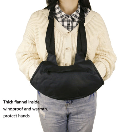 Outdoor Neck-mounted Hunting Velvet Warm Gloves(Black)-garmade.com