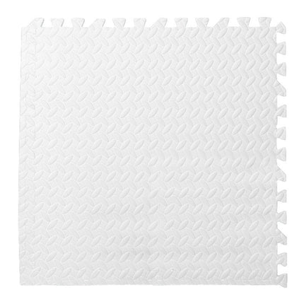 10 PCS Household Children Bedroom Stitching Leaf Pattern Thick Foam Crawling Mat, Size: 30x1.0cm(White)-garmade.com