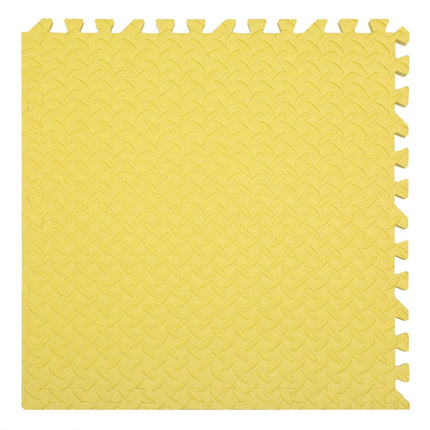 10 PCS Household Children Bedroom Stitching Leaf Pattern Thick Foam Crawling Mat, Size: 30x1.0cm(Yellow)-garmade.com