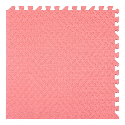 10 PCS Household Children Bedroom Stitching Leaf Pattern Thick Foam Crawling Mat, Size: 30x1.0cm(Red)-garmade.com