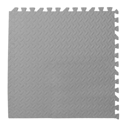 10 PCS Household Children Bedroom Stitching Leaf Pattern Thick Foam Crawling Mat, Size: 30x1.0cm(Light Grey)-garmade.com