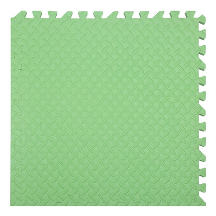 10 PCS Household Children Bedroom Stitching Leaf Pattern Thick Foam Crawling Mat, Size: 30x1.0cm(Green)-garmade.com