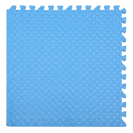 10 PCS Household Children Bedroom Stitching Leaf Pattern Thick Foam Crawling Mat, Size: 30x1.0cm(Blue)-garmade.com