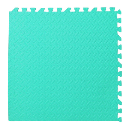 10 PCS Household Children Bedroom Stitching Leaf Pattern Thick Foam Crawling Mat, Size: 30x1.0cm(Light Green)-garmade.com