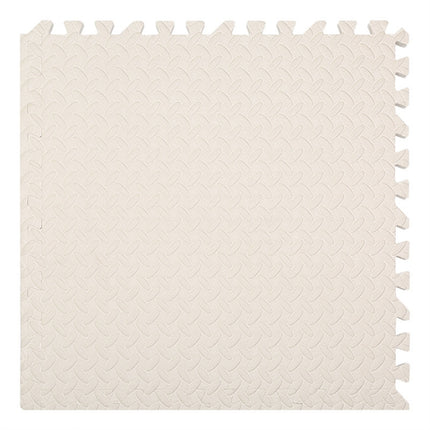 10 PCS Household Children Bedroom Stitching Leaf Pattern Thick Foam Crawling Mat, Size: 30x1.0cm(Beige)-garmade.com