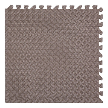 10 PCS Household Children Bedroom Stitching Leaf Pattern Thick Foam Crawling Mat, Size: 30x1.0cm(Coffee Color)-garmade.com